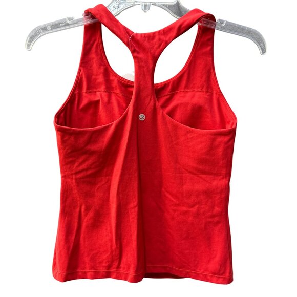 NWT CRZ Yoga Butterluxe Padded Bra Racerback Deep Red Tank Top Size Small 4/6 - Picture 5 of 12